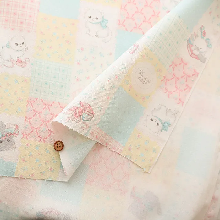 Cotton Oxford Fabric Patchwork - Cat