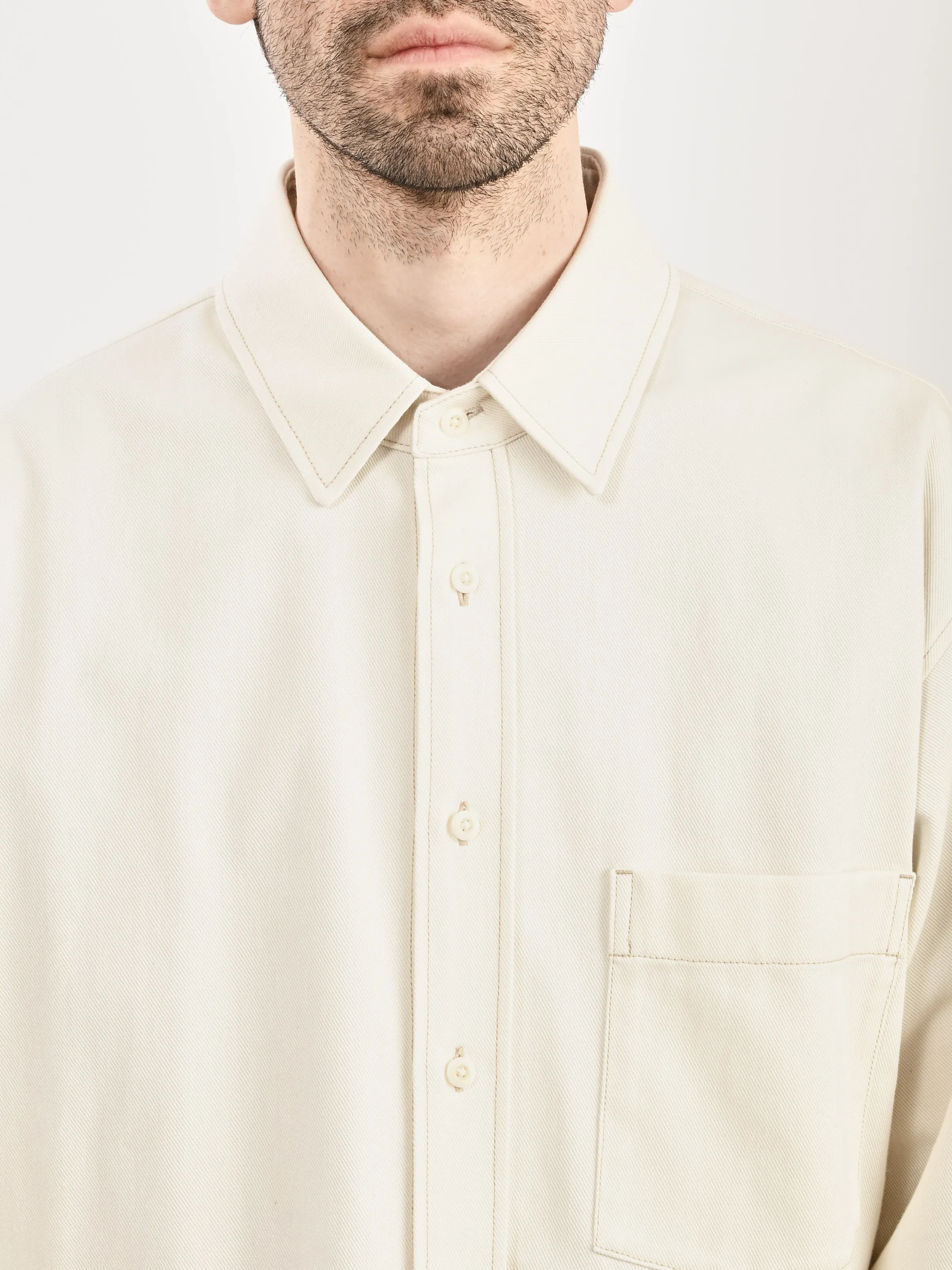 Creamy White Big Shirt