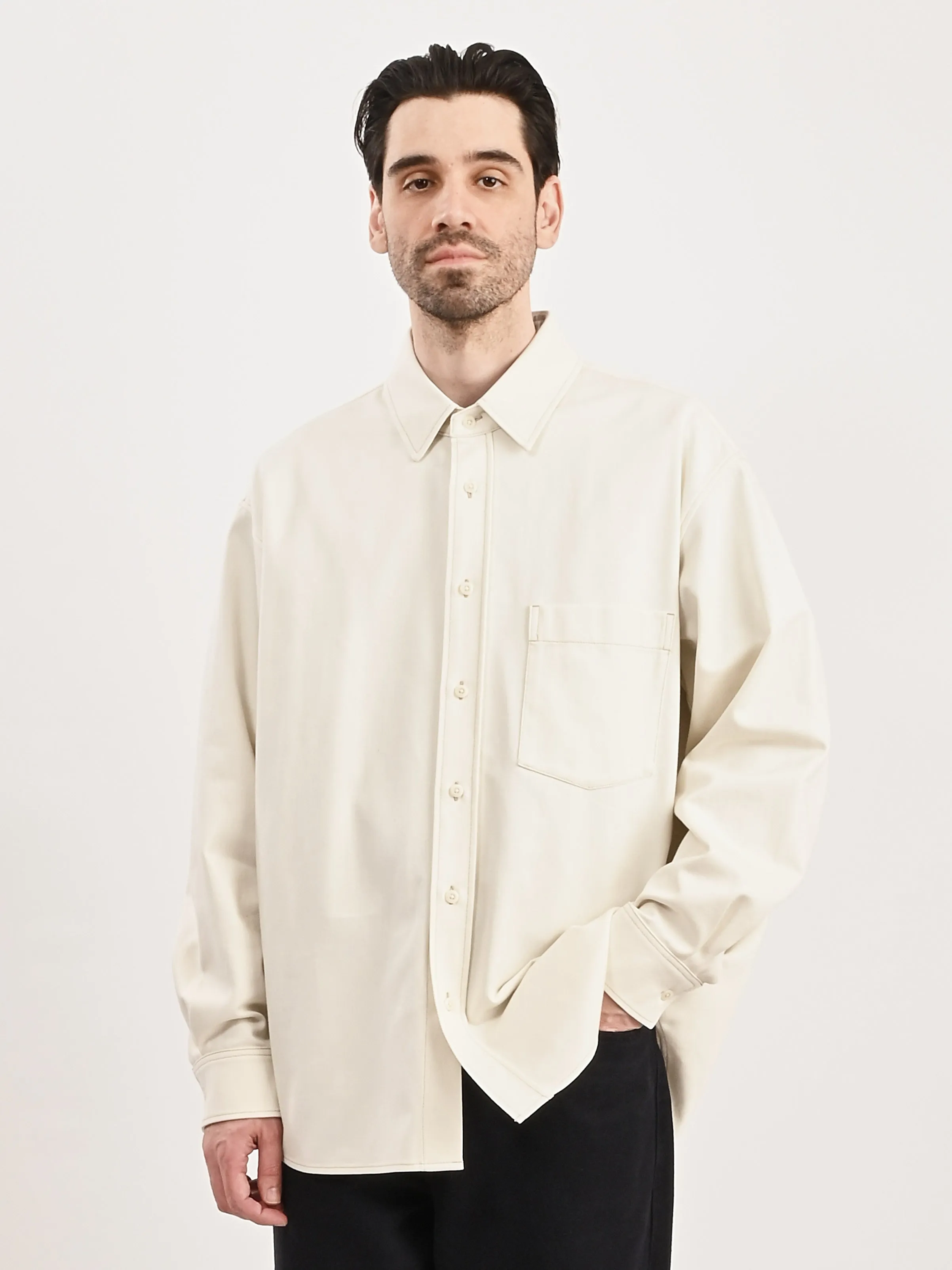 Creamy White Big Shirt
