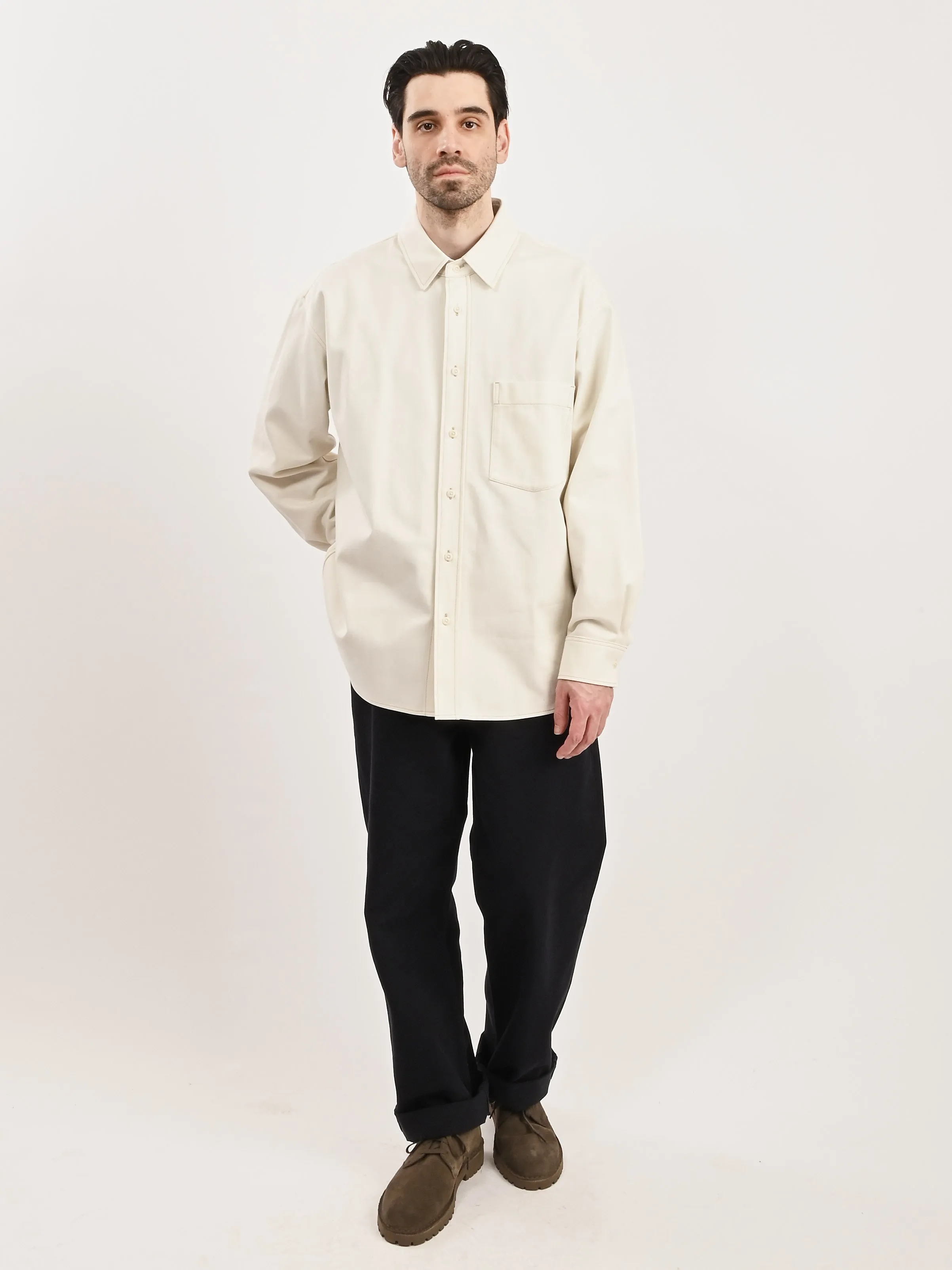 Creamy White Big Shirt