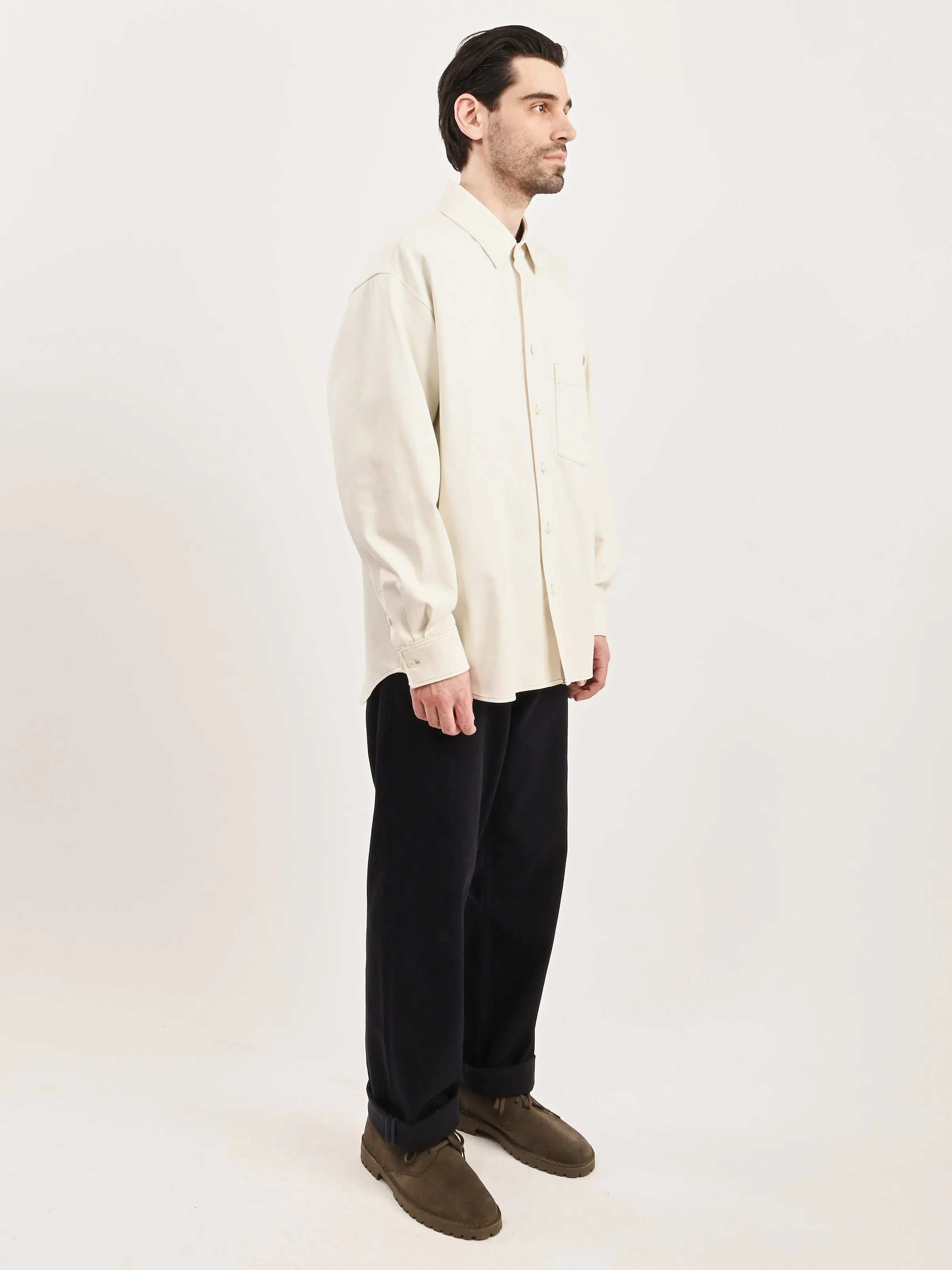 Creamy White Big Shirt