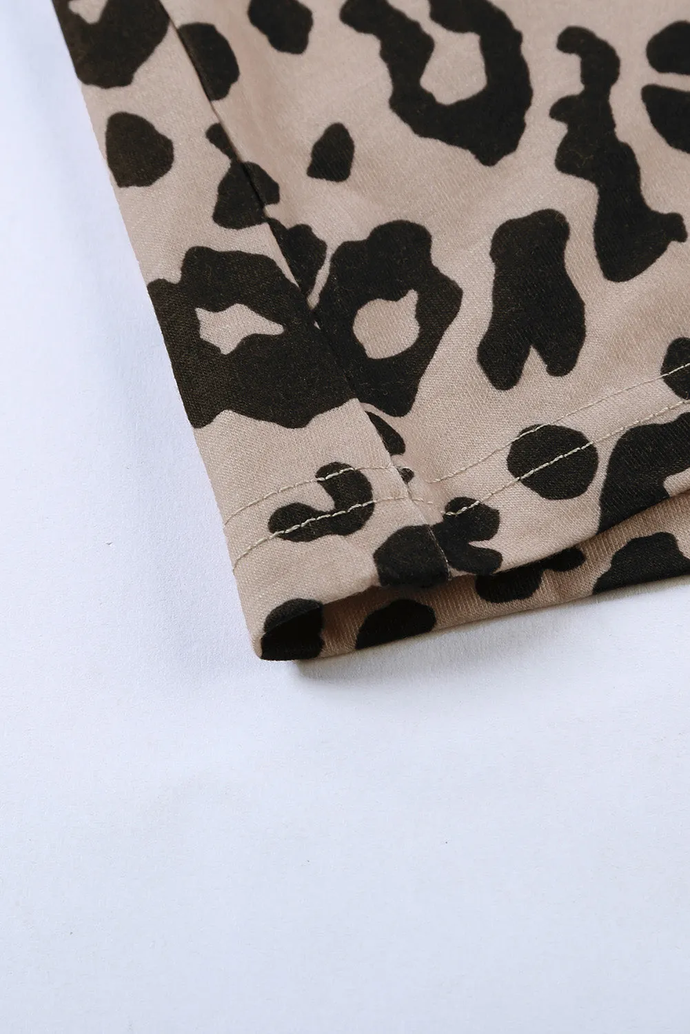 Crew Neck Camo Print T-shirt with Pocket
