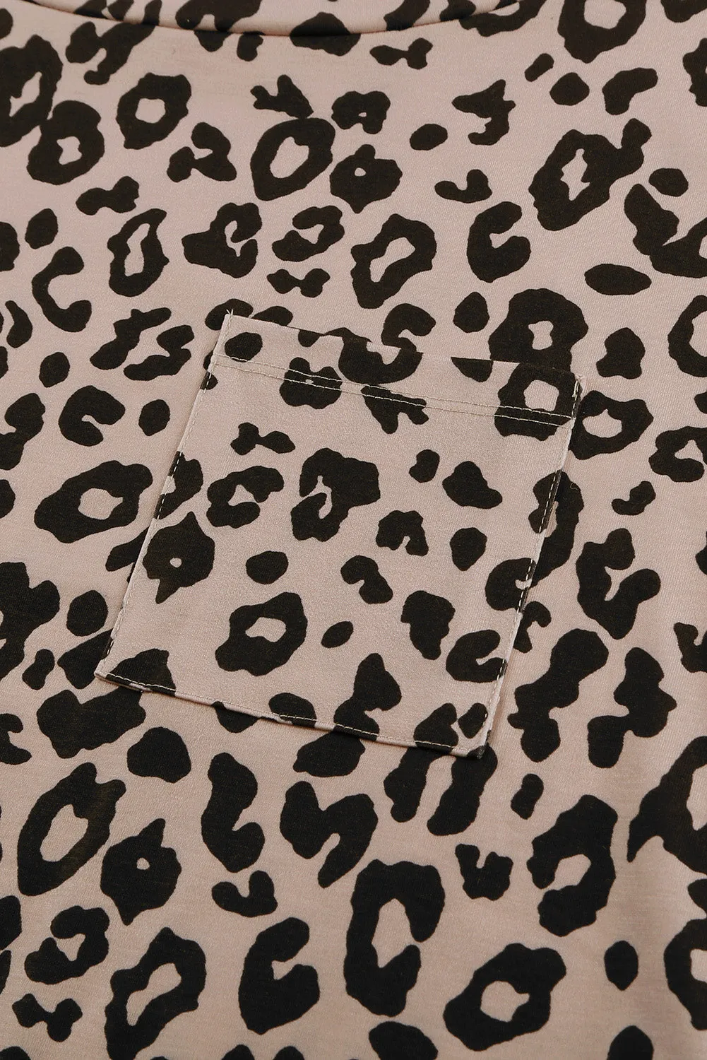 Crew Neck Camo Print T-shirt with Pocket