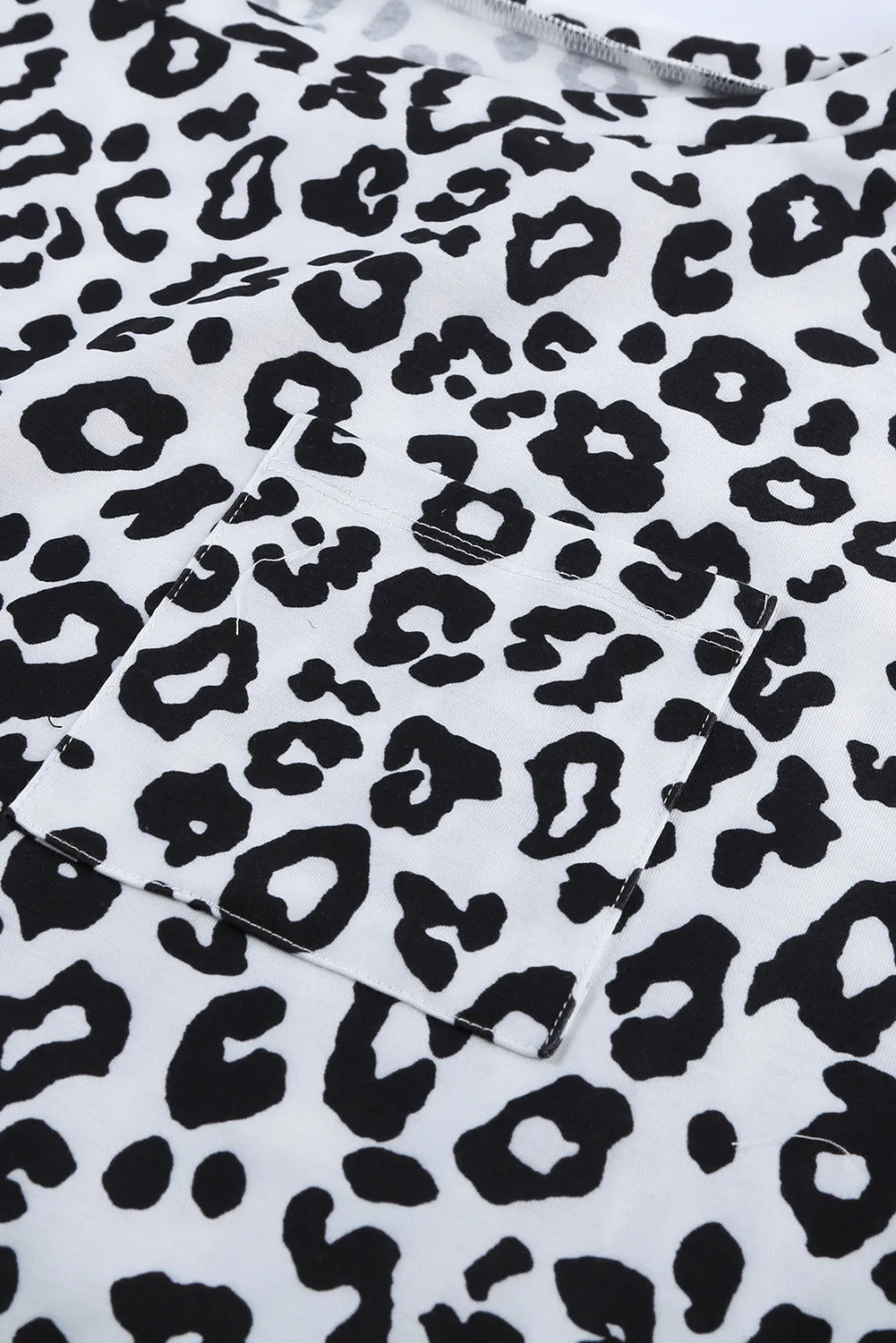 Crew Neck Camo Print T-shirt with Pocket