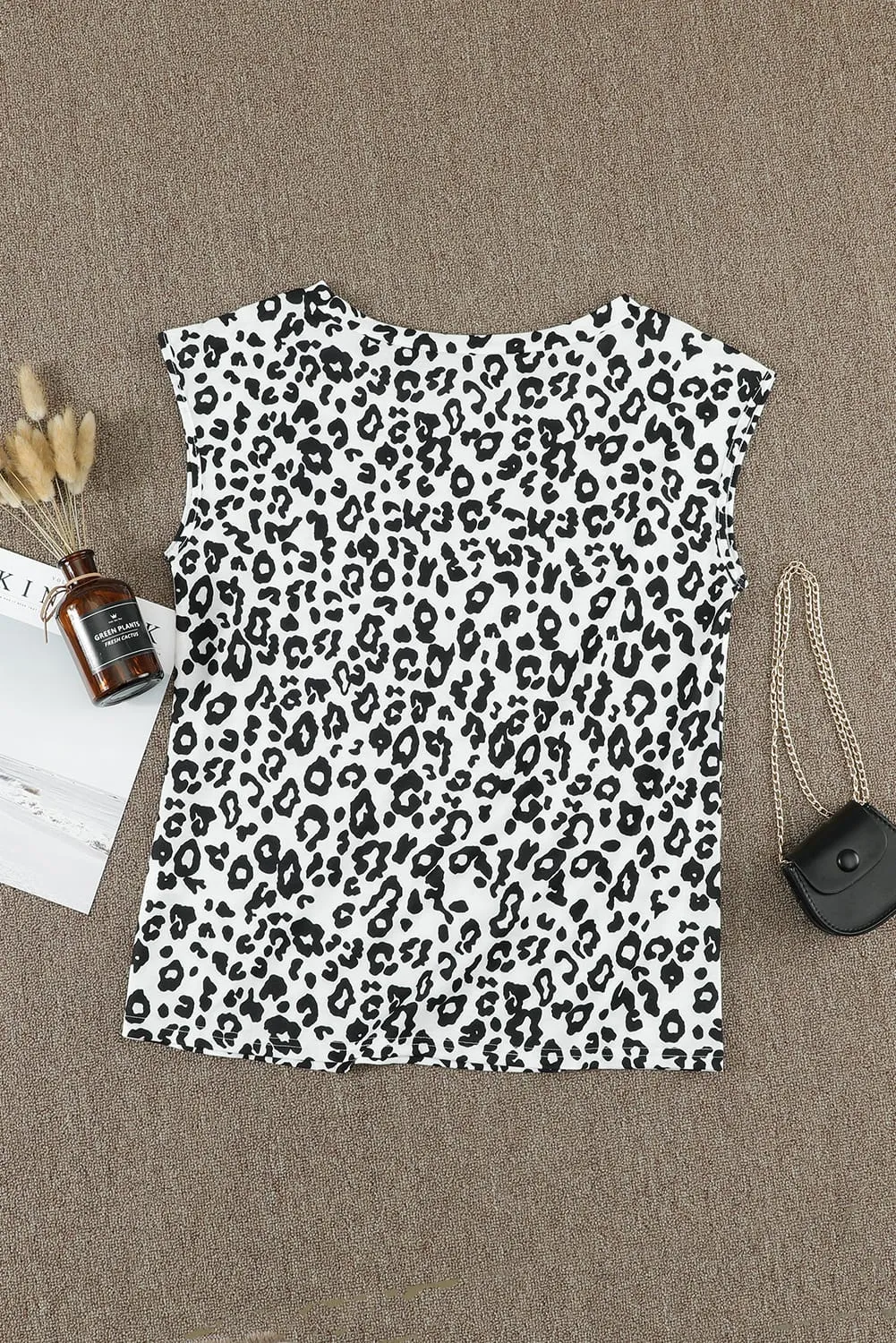 Crew Neck Camo Print T-shirt with Pocket
