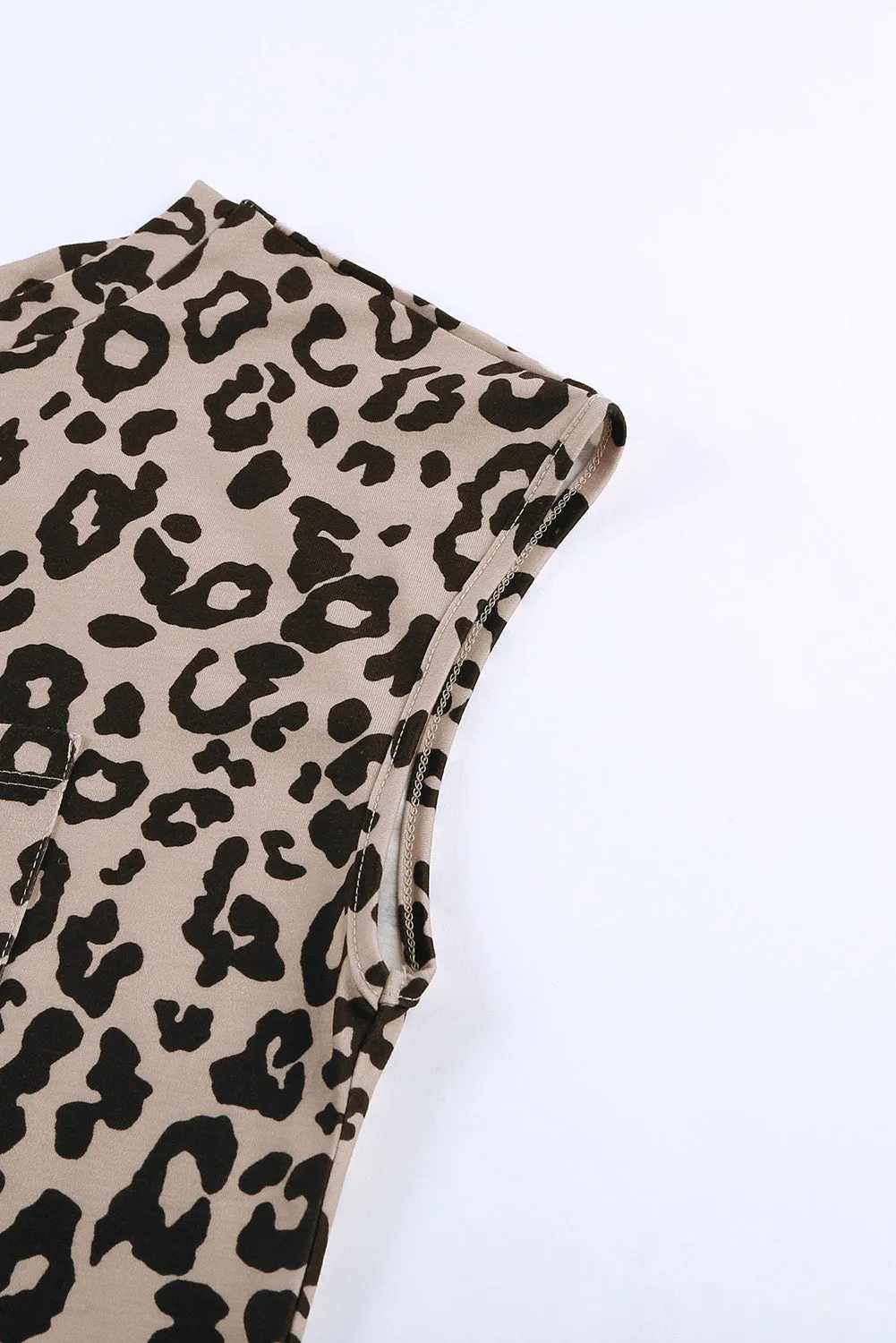 Crew Neck Camo Print T-shirt with Pocket