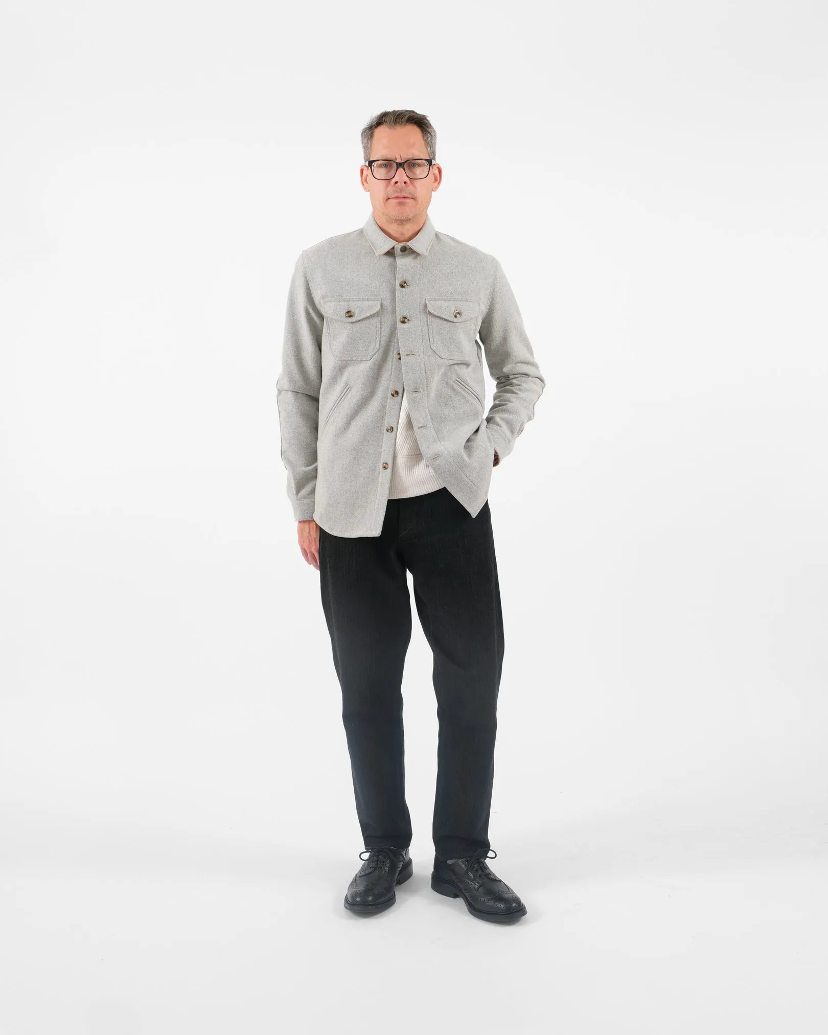 Crissman Overshirt - Light Oxford