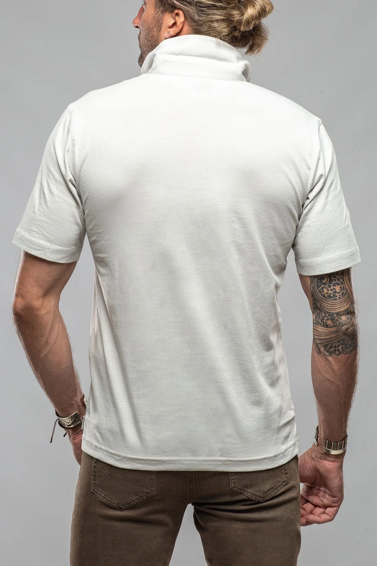 Cruz Cotton Polo in Cement