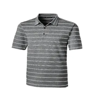 Cutter & Buck Forged Polo - MCK00112BL - Heather Stripe - Black