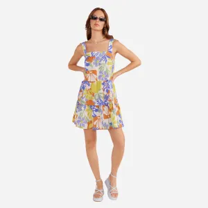 Dahlia Tiered Mini Dress (Multi)