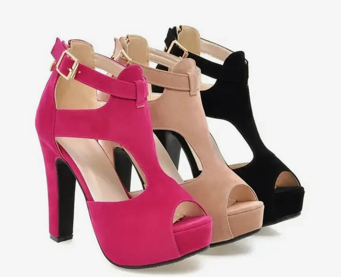 Daisy Cut Out Heels
