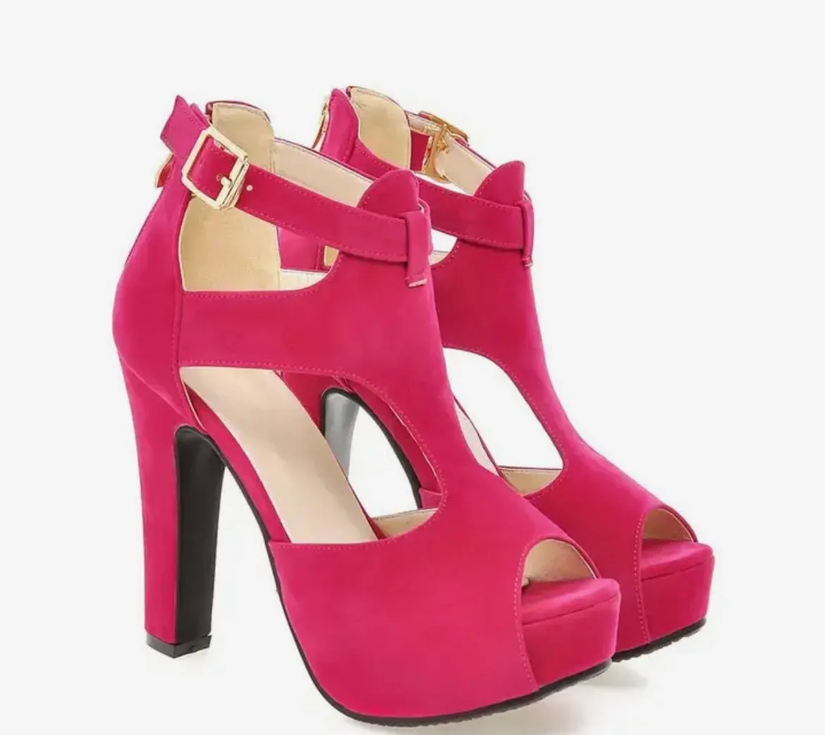 Daisy Cut Out Heels
