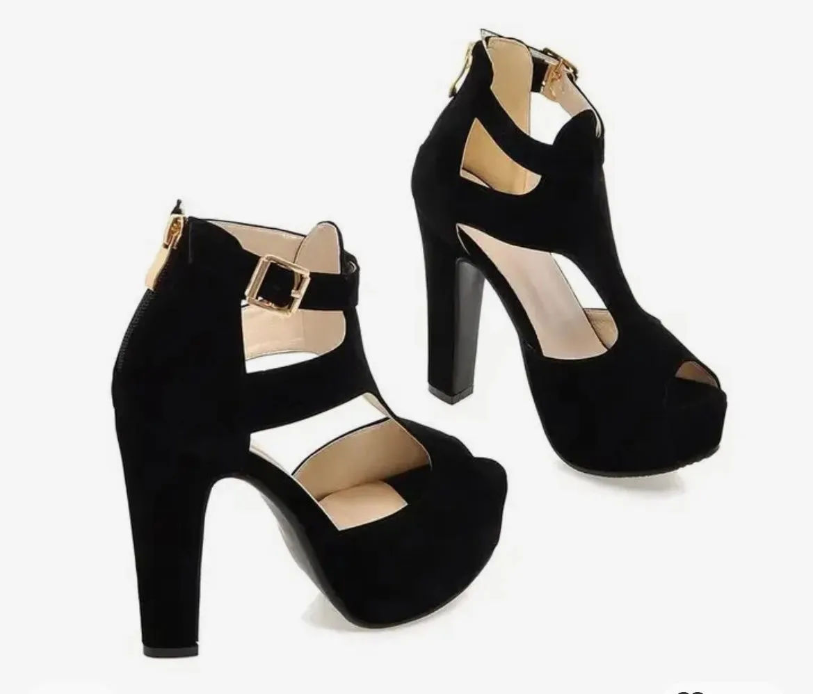Daisy Cut Out Heels