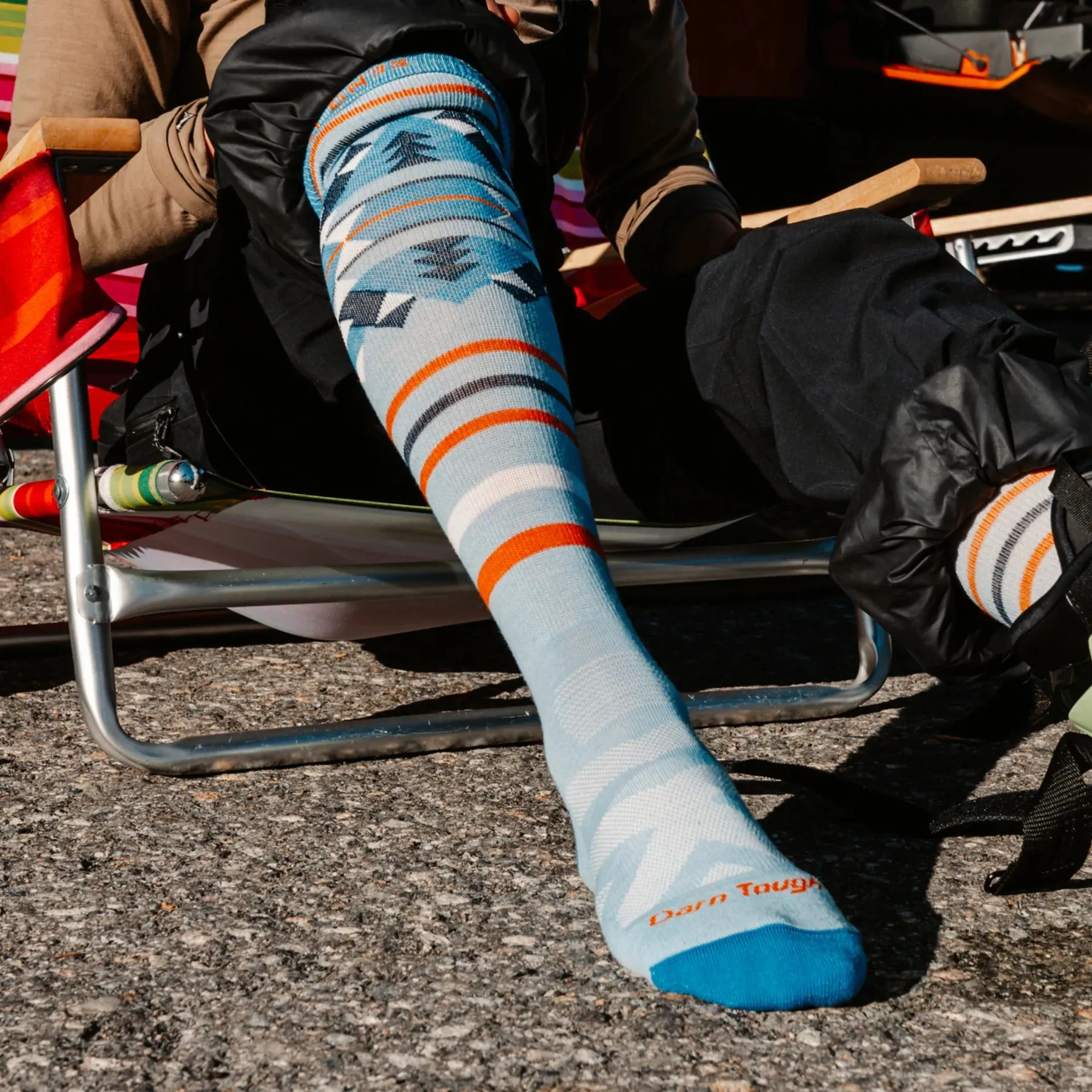 Darn Tough Women's Snowscape Over-the-Calf Lightweight Ski & Snowboard Sock