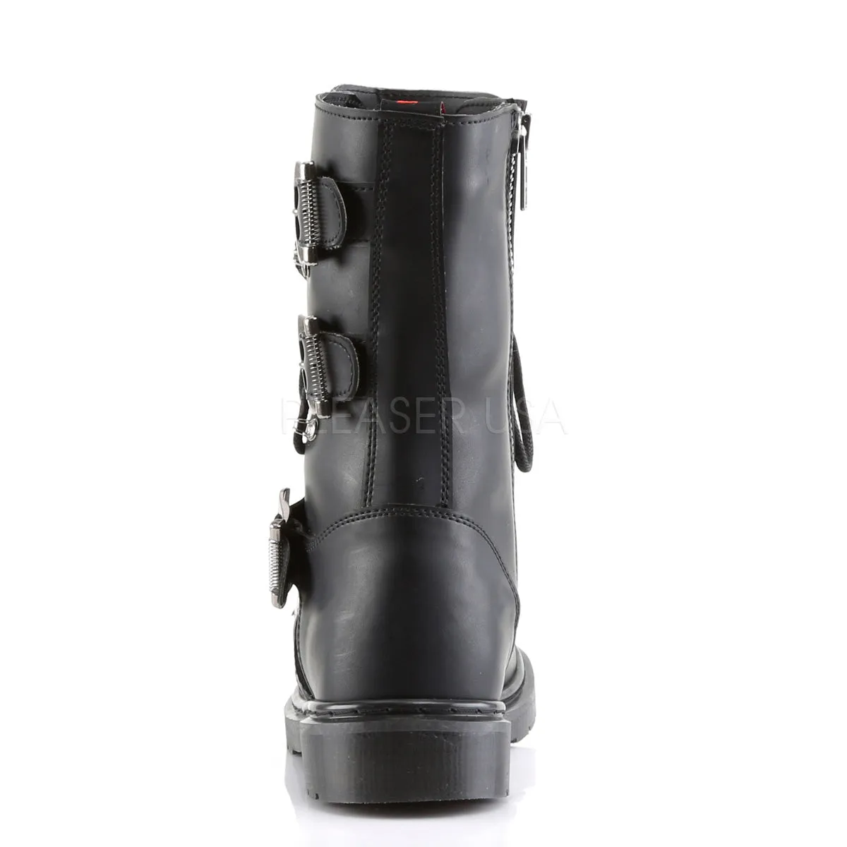 DEFIANT-306  Black Vegan Leather