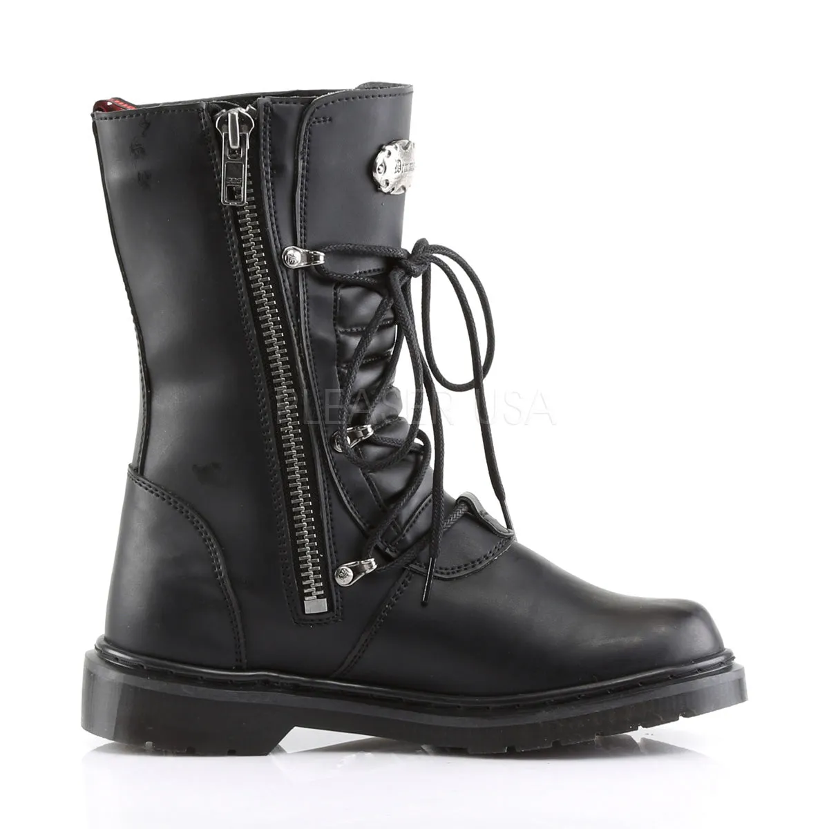 DEFIANT-306  Black Vegan Leather