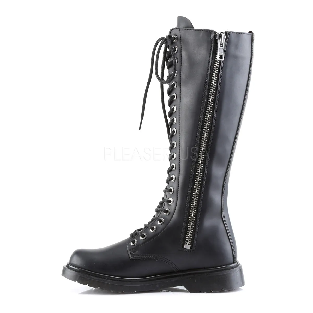 DEFIANT-400  Black Vegan Leather
