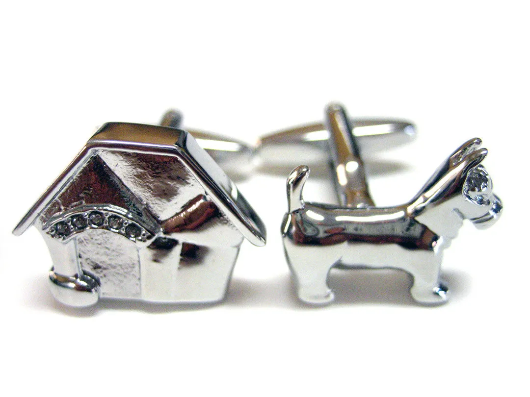 Dog with Dog House Cufflinks