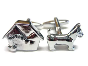 Dog with Dog House Cufflinks