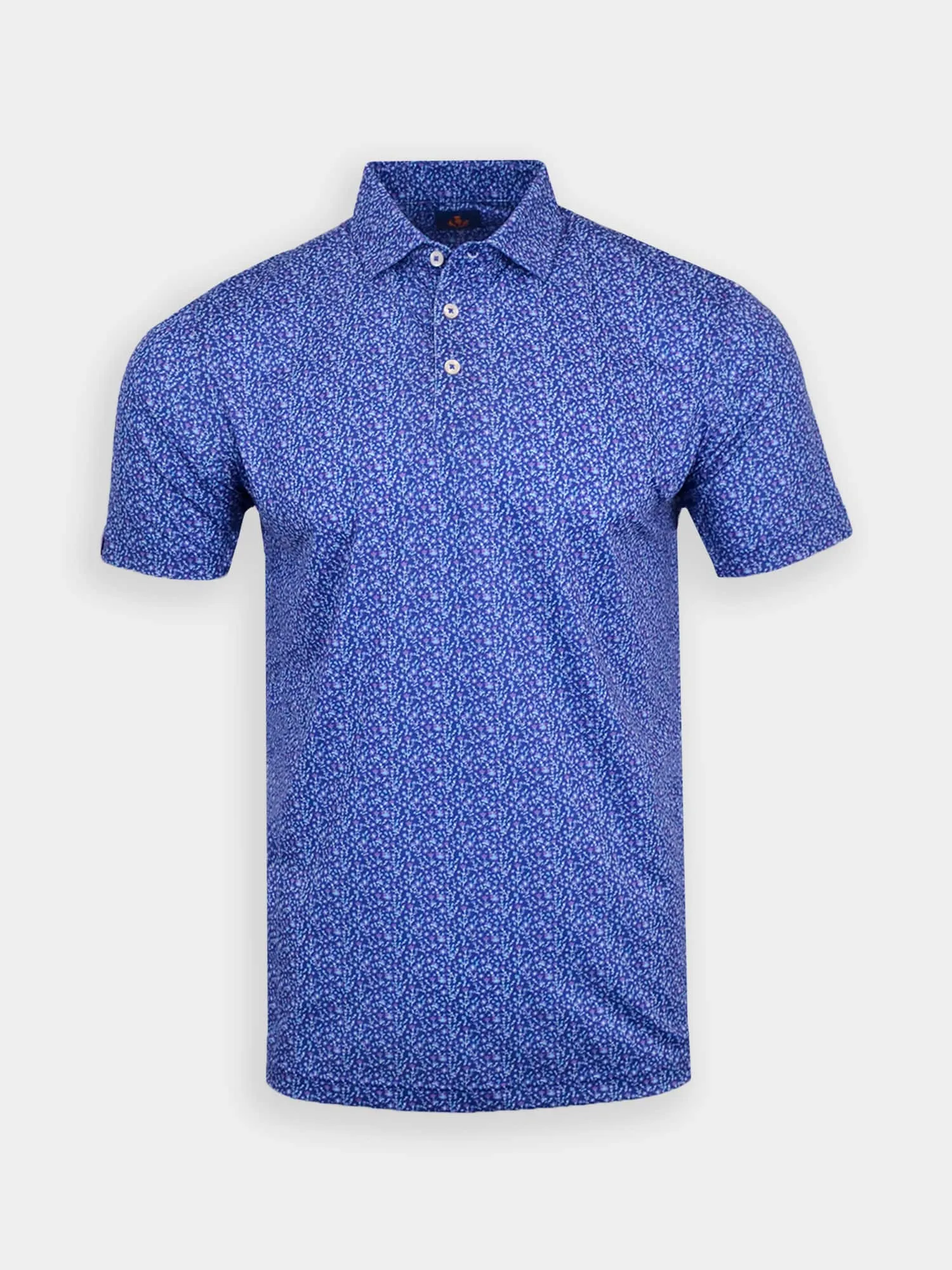 Donald Ross Mens Sport Fit Logan Polo - NAVY MULTI