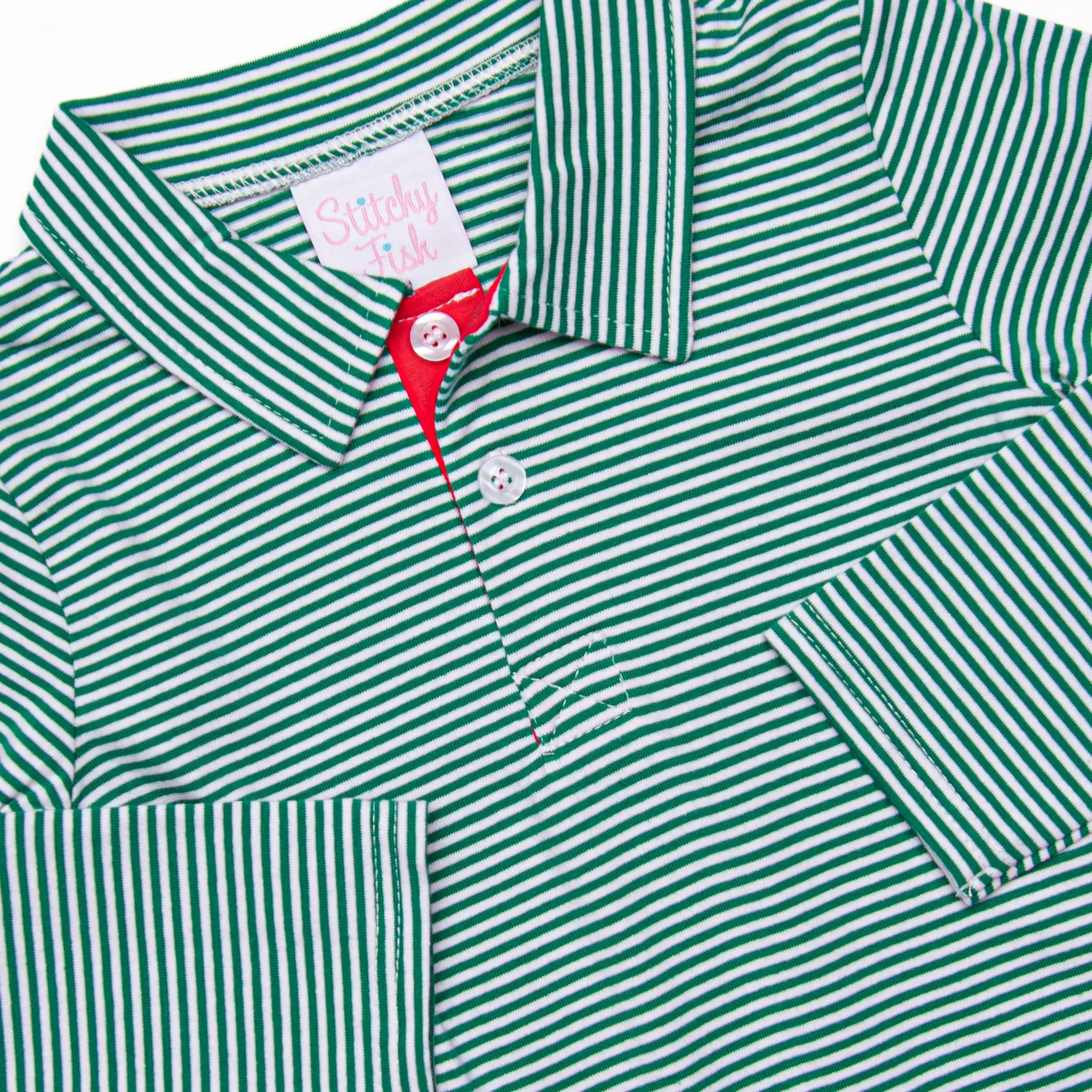 Doorbuster: Spearmint Stripes Polo, Green