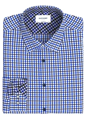 Duchamp London Bold Check Dress Shirt