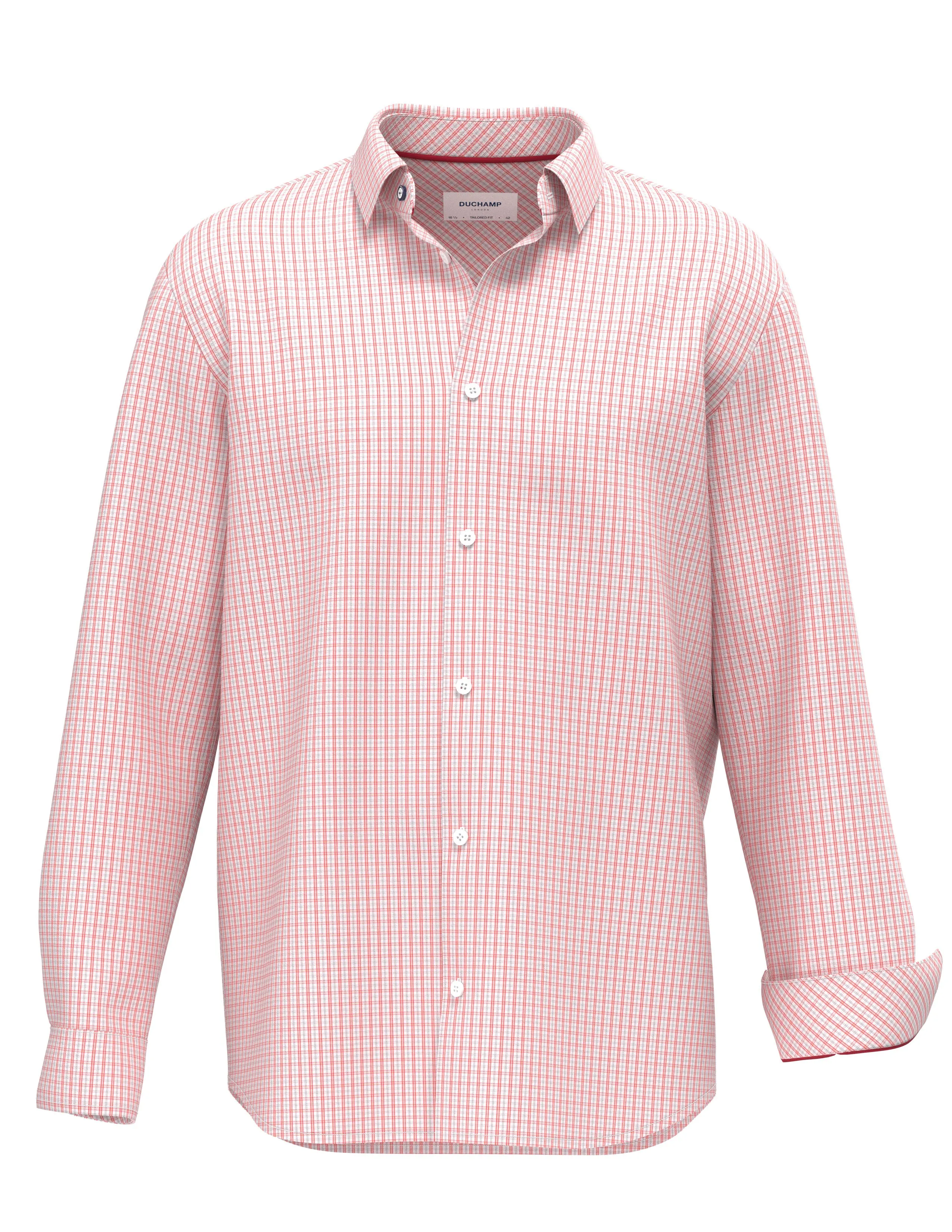 Duchamp London Check Dress Shirt