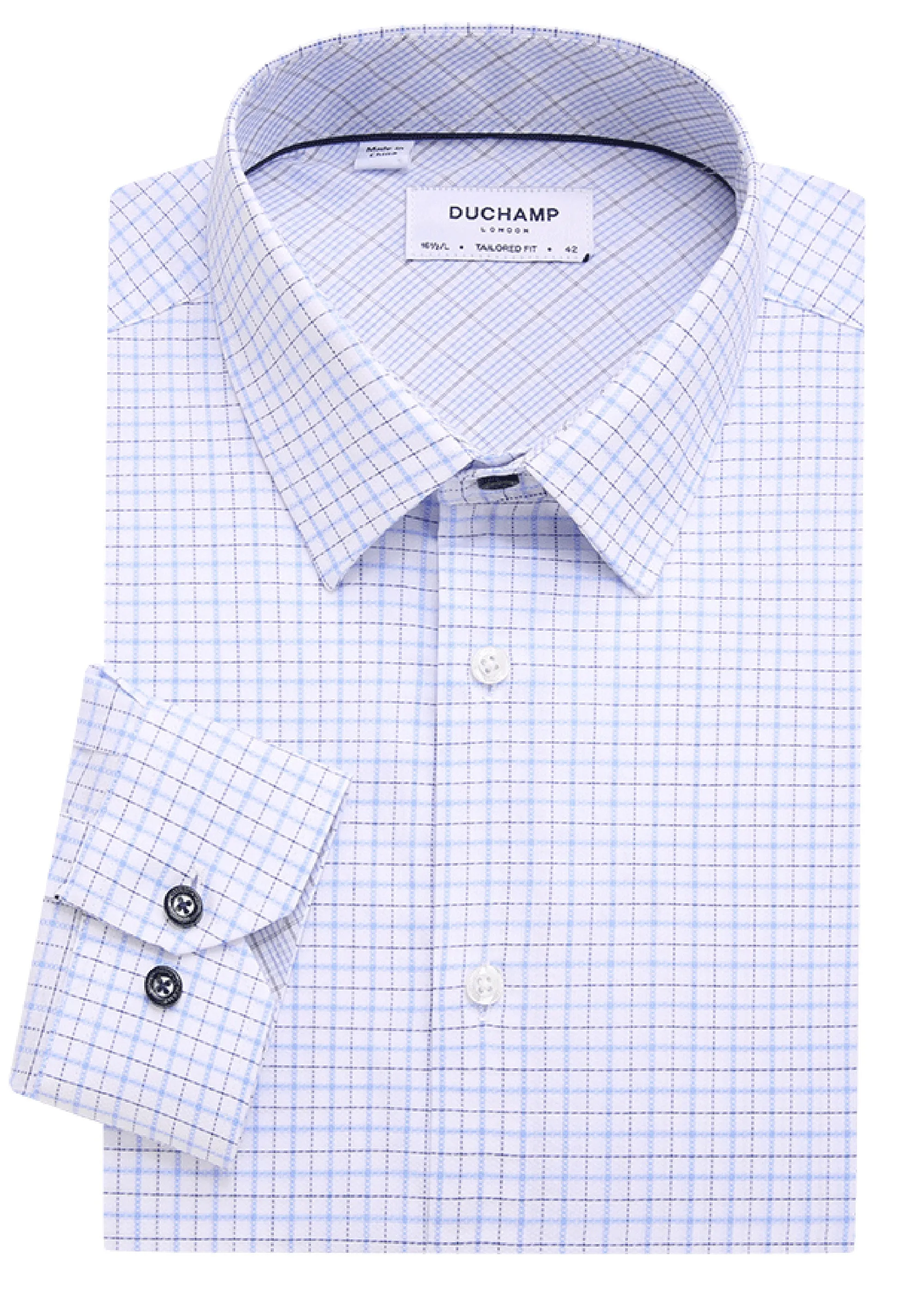 Duchamp London Checked Dress Shirt