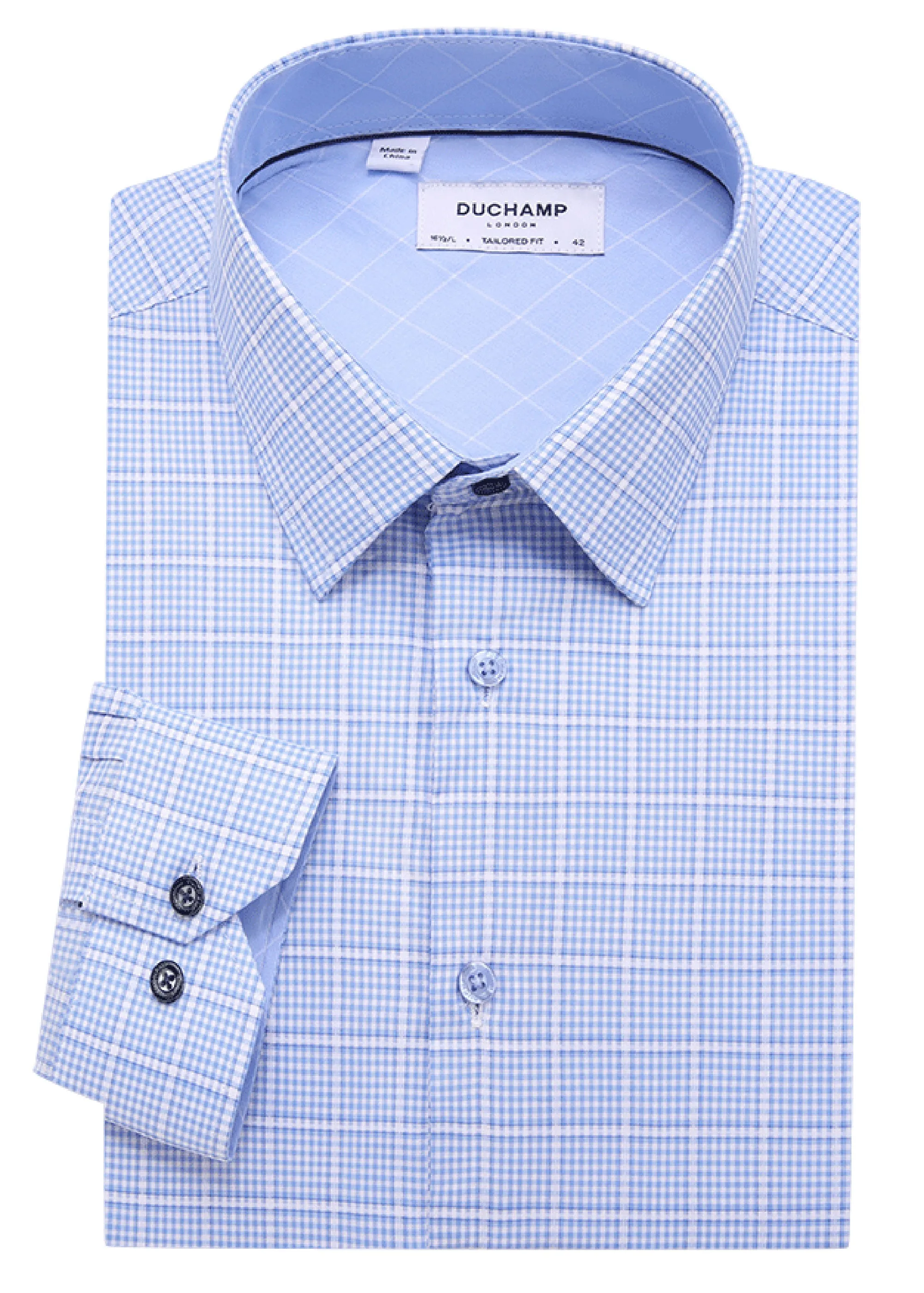Duchamp London Checked Dress Shirt
