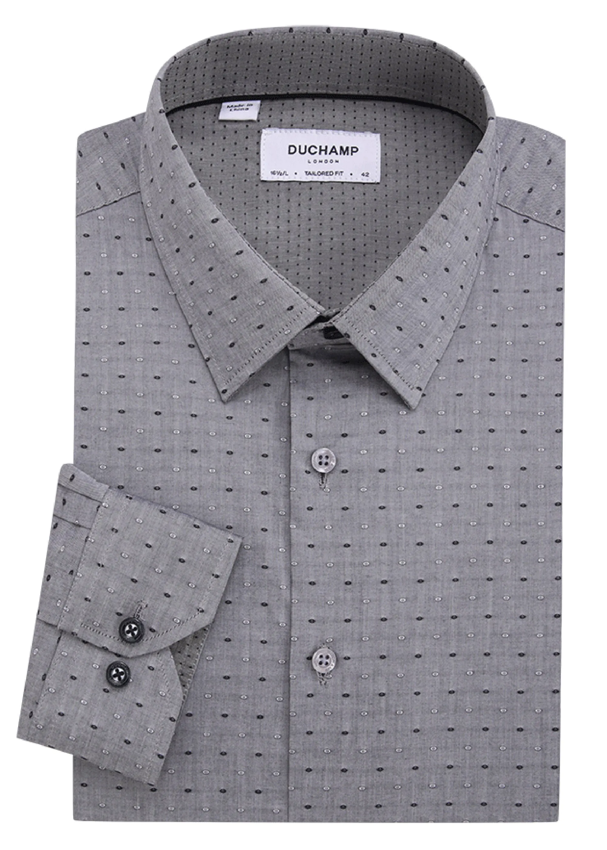 Duchamp London Fancy Dot Dress Shirt