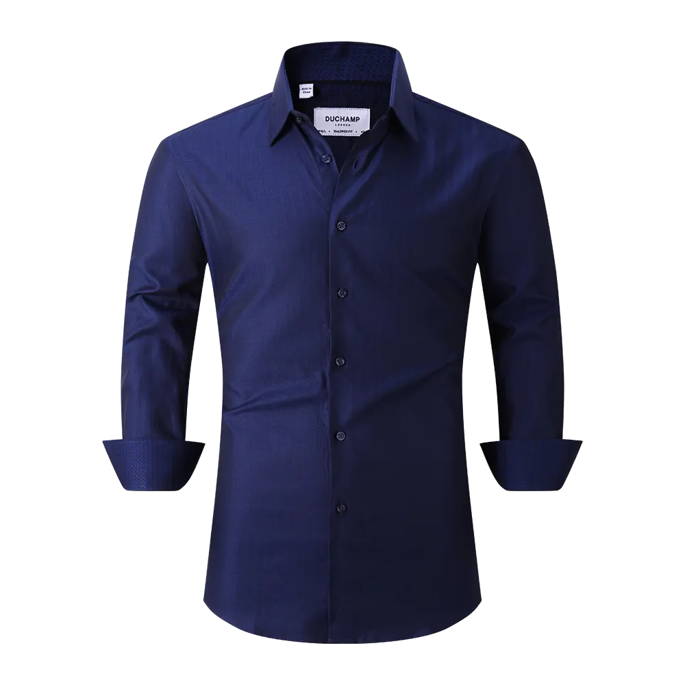 Duchamp London Herringbone Dress Shirt