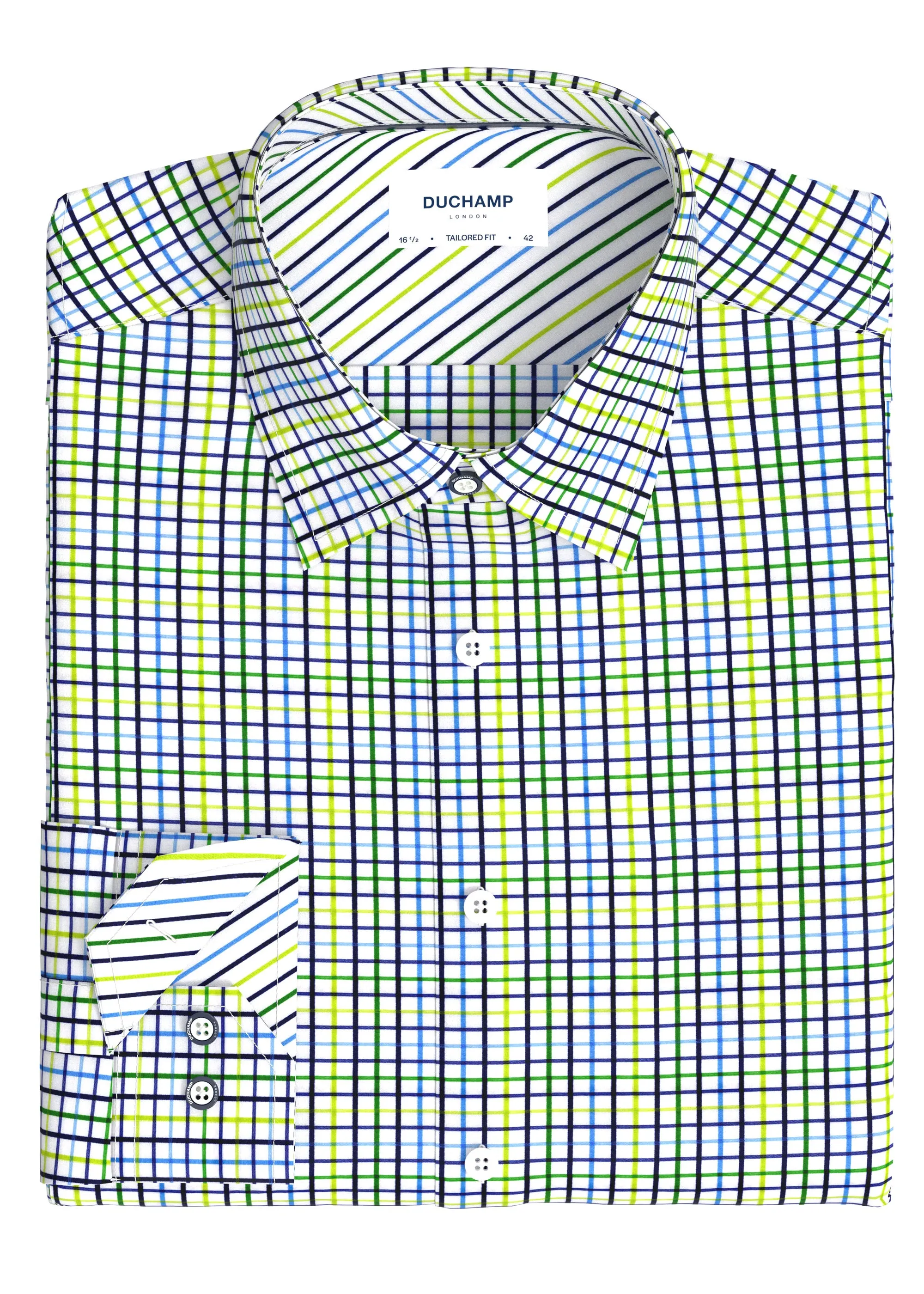 Duchamp London Plaid Dress Shirt