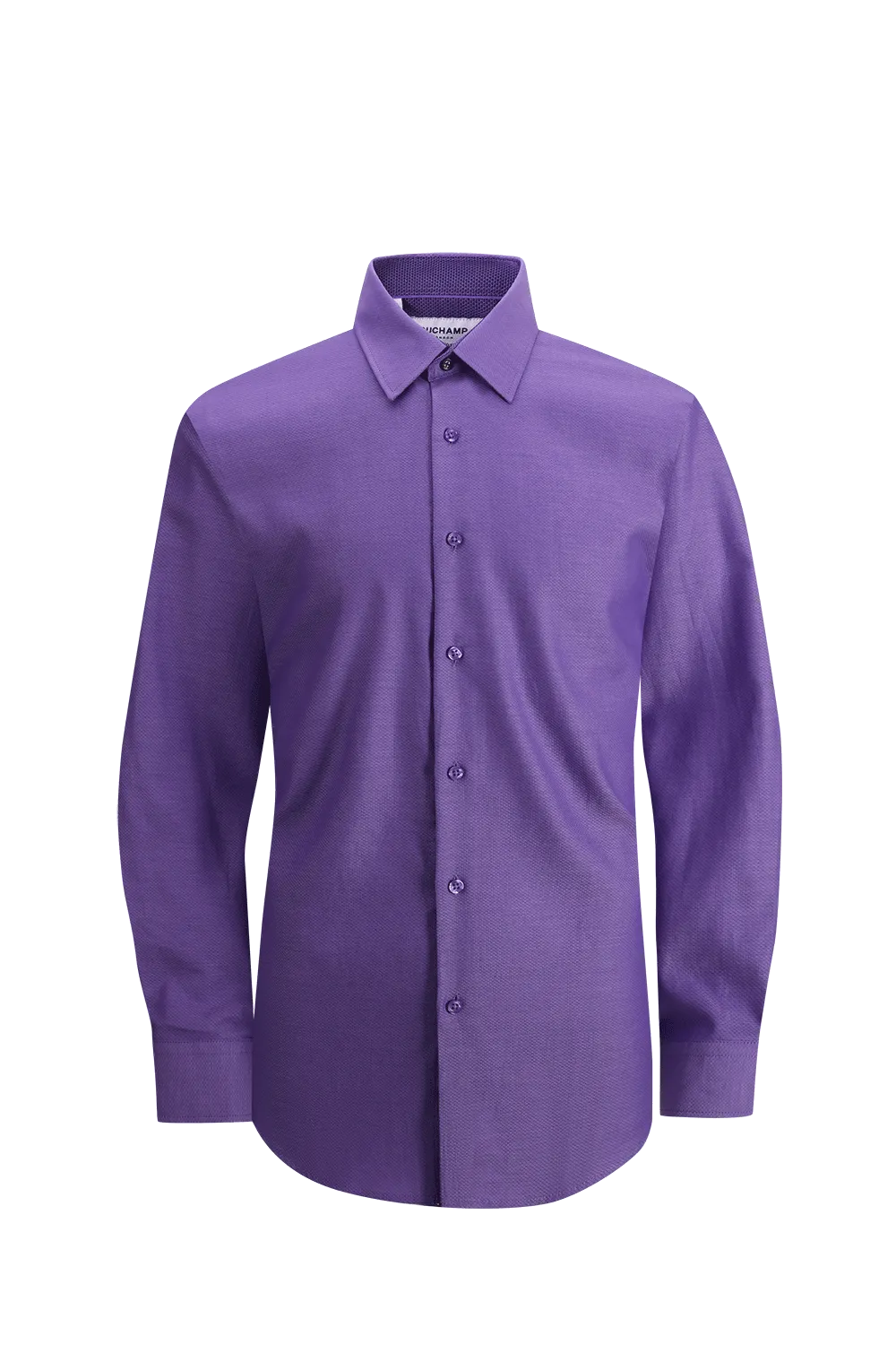 Duchamp London Purple Solid Dress Shirt