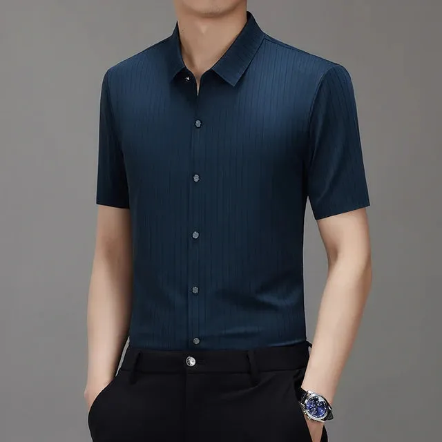 Eis-Seide Herrenhemd von Herrn Eleganz - Das ultimative Sommer Statement