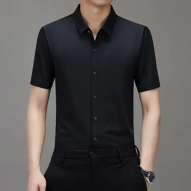 Eis-Seide Herrenhemd von Herrn Eleganz - Das ultimative Sommer Statement