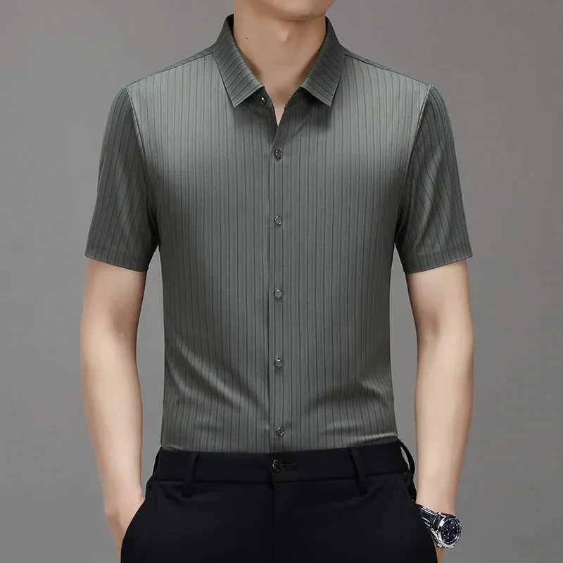 Eis-Seide Herrenhemd von Herrn Eleganz - Das ultimative Sommer Statement