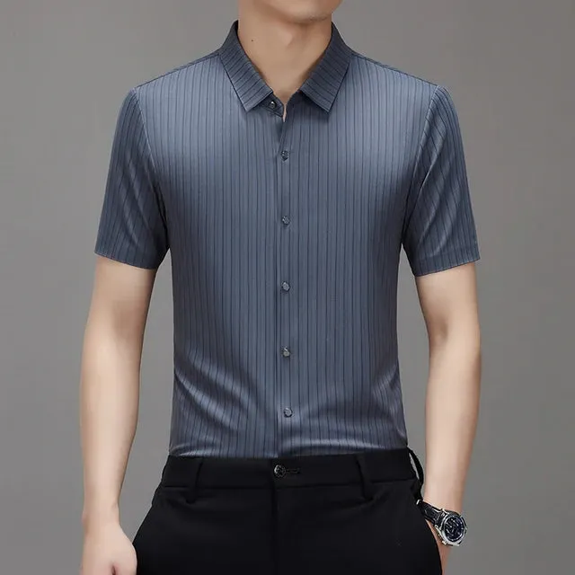Eis-Seide Herrenhemd von Herrn Eleganz - Das ultimative Sommer Statement