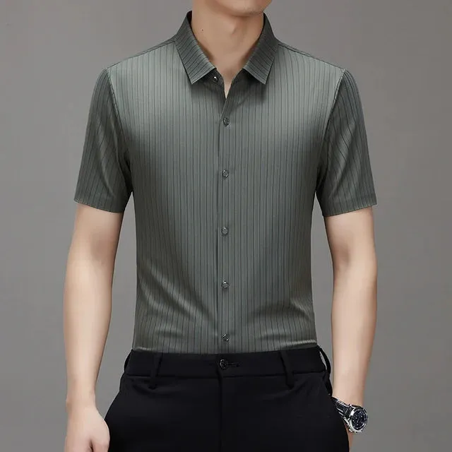 Eis-Seide Herrenhemd von Herrn Eleganz - Das ultimative Sommer Statement