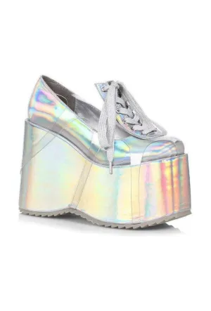 Ellie Shoes 500-SUNNY Chunky Platform Shoe with Laces