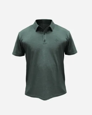 Elsk SC.X.EMB Wool Men's Polo - Stone Green