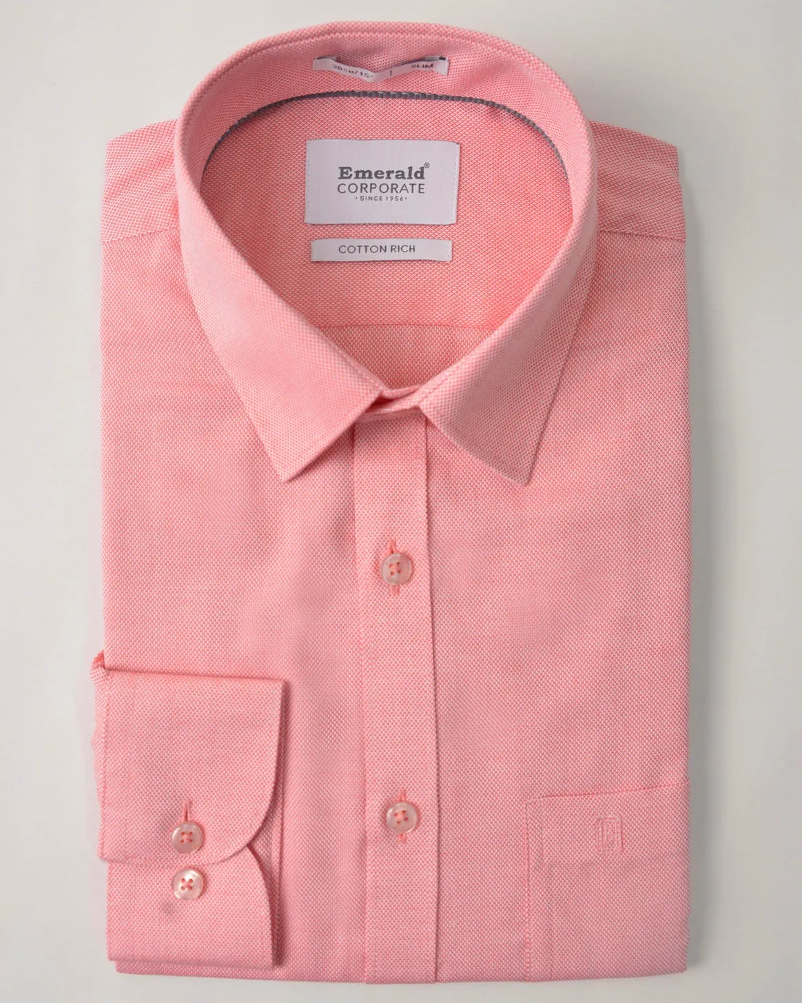 Emerald Corporate Royal Oxford Slim Fit-Tango Red