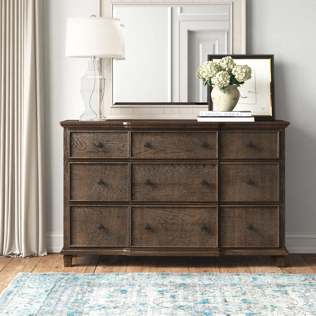 Epworth 9-Drawer Dresser in Weathered Oak Laurel Foundry Modern Farmhouse®