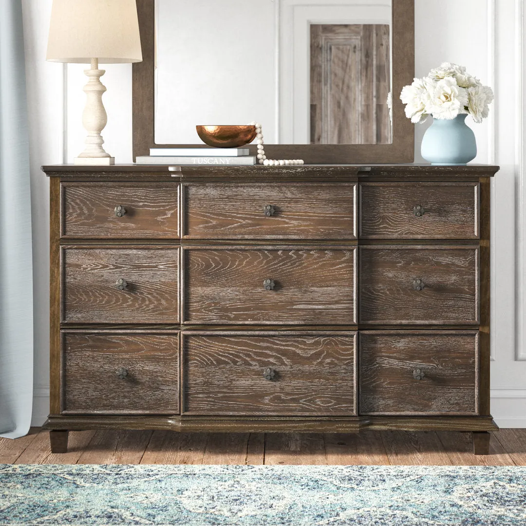 Epworth 9-Drawer Dresser in Weathered Oak Laurel Foundry Modern Farmhouse®