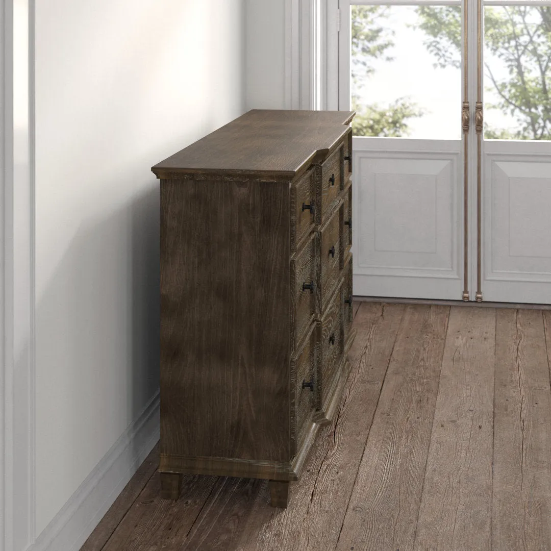 Epworth 9-Drawer Dresser in Weathered Oak Laurel Foundry Modern Farmhouse®