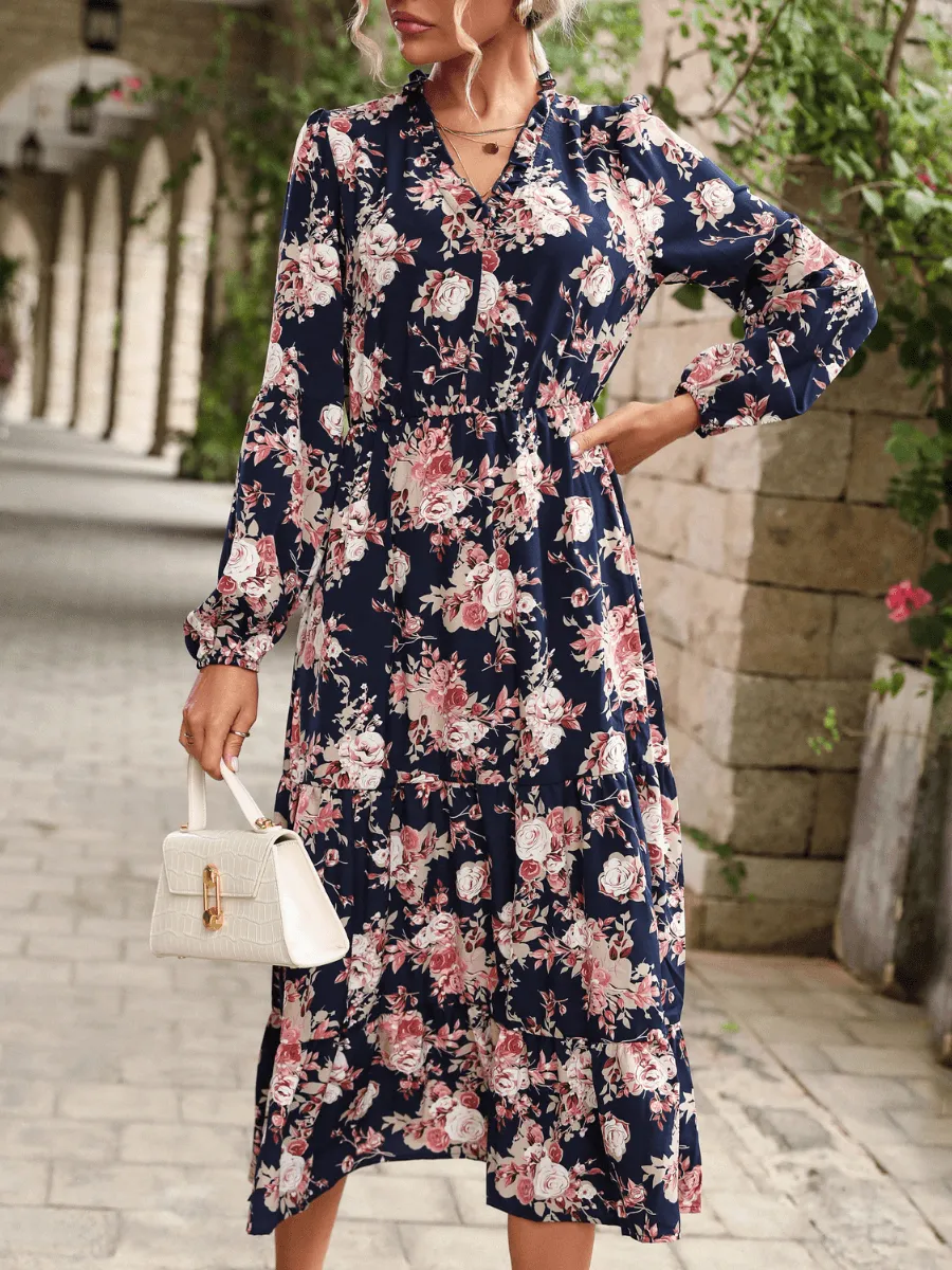 Fall In Love Maxi Dress - Navy
