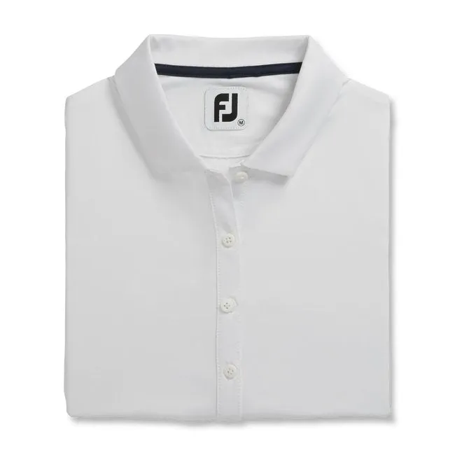 FootJoy Women's Solid Lisle Self Collar Polo
