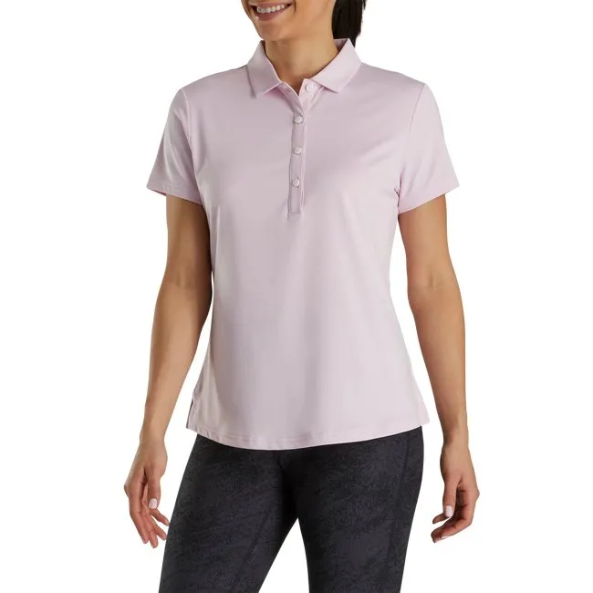 FootJoy Women's Solid Lisle Self Collar Polo