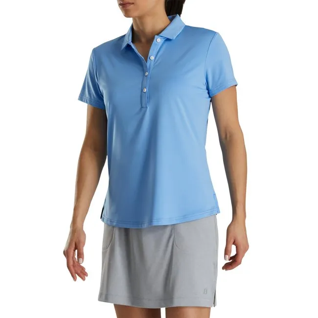 FootJoy Women's Solid Lisle Self Collar Polo