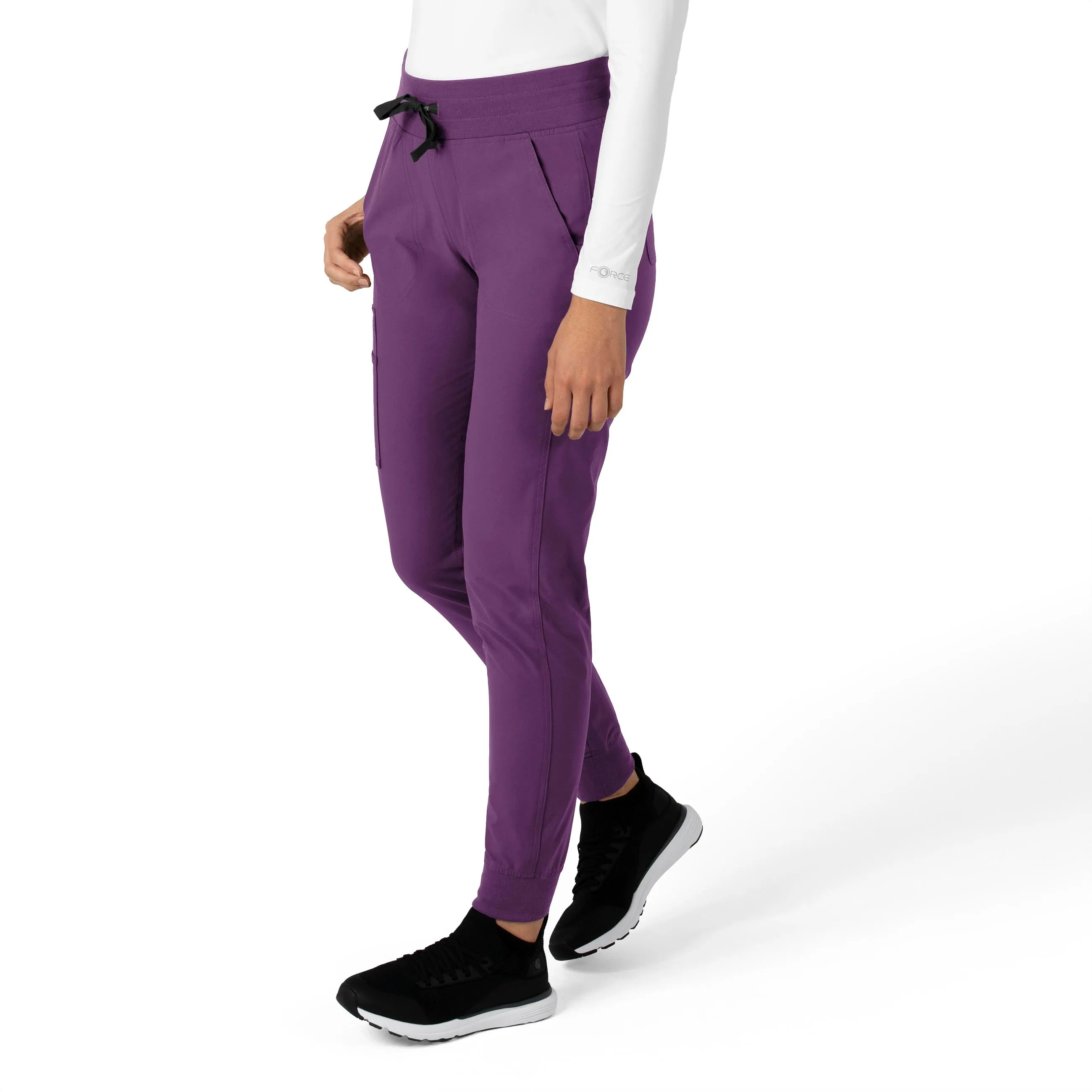 Force Essentials C51113 Jogger Scrub Pants Eggplant