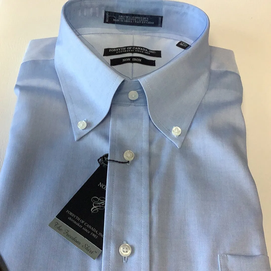 Forsyth Non Iron  All Cotton Blue Dress Shirt